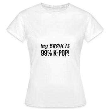 K Pop - Frauen T-Shirt - Weiß - Vorne - AI Model Female 172 dark (172cm)
