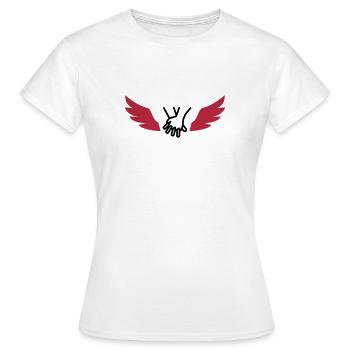 Secourisme / Secouriste / Secours / Secourir - T-shirt Femme - blanc - Devant - AI Model Female 172 dark (172cm)