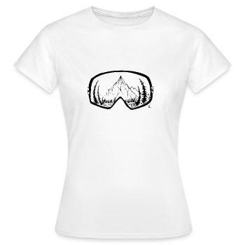 shred life - Women's T-Shirt - white - Front - AI Model Female 172 dark (172cm)