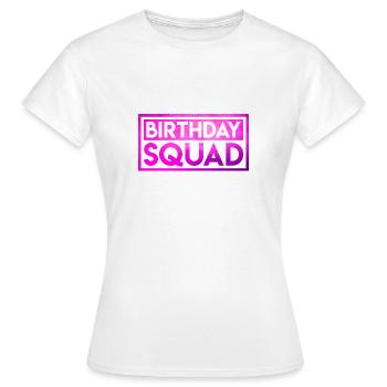 Anniversaire Squad - T-shirt Femme - blanc - Devant - AI Model Female 172 dark (172cm)