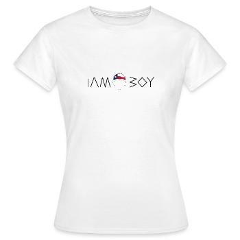 Je suis un garçon texan - T-shirt Femme - blanc - Devant - AI Model Female 172 dark (172cm)