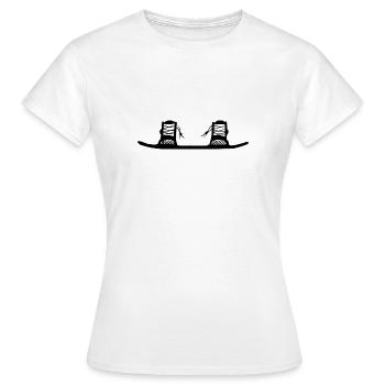 Wakeboard wake - Women's T-Shirt - white - Front - AI Model Female 172 dark (172cm)