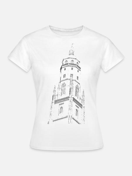 Nördlingen T-Shirt Daniel schwarz - Frauen T-Shirt - Weiß
