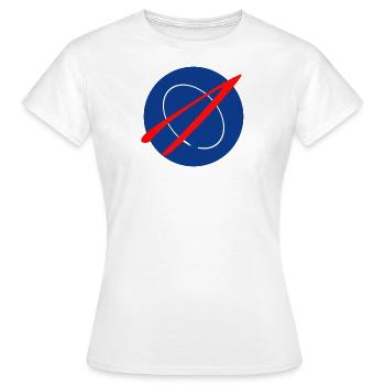 Space Patch - Women's T-Shirt - white - Front - AI Model Female 172 dark (172cm)