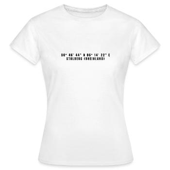 Stolberg (Rhénanie) Coordinateur Rhénanie-du-Nord-Westphalie - T-shirt Femme - blanc - Devant - AI Model Female 172 dark (172cm)