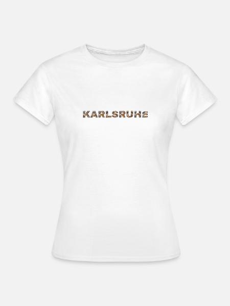 Karlsruhe Hund - Frauen T-Shirt - Weiß
