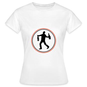 Silhouette Booze - T-shirt Femme - blanc - Devant - AI Model Female 172 dark (172cm)