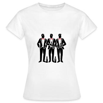 Enterrement de vie de garçon Crew Enterrement de vie de garçon - T-shirt Femme - blanc - Devant - AI Model Female 172 dark (172cm)