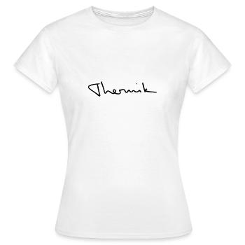 Thermik Gleitschirm Paragliding - Frauen T-Shirt - Weiß - Vorne - AI Model Female 172 dark (172cm)