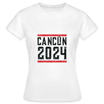 Cancun 2024 - Frauen T-Shirt - Weiß - Vorne - AI Model Female 172 dark (172cm)