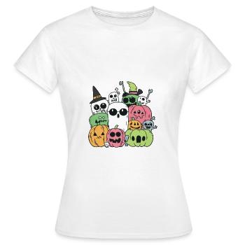 Halloween Party Figuren - Frauen T-Shirt - Weiß - Vorne - AI Model Female 172 dark (172cm)