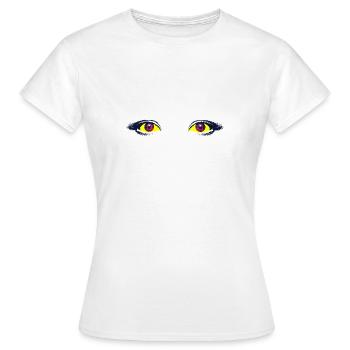 Yeux seulement - T-shirt Femme - blanc - Devant - AI Model Female 172 dark (172cm)