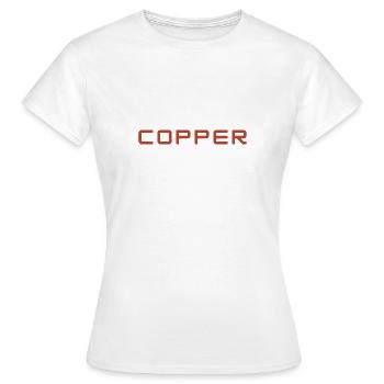 COPPER BRAND CLOTHING & ACCESSORIES - Women's T-Shirt - white - Front - AI Model Female 172 dark (172cm)