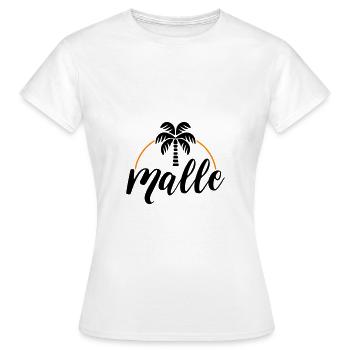 Malle Palme - T-shirt Femme - blanc - Devant - AI Model Female 172 dark (172cm)
