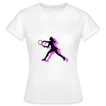Tennis Spielerin Symbol - Frauen T-Shirt - Weiß - Vorne - AI Model Female 172 dark (172cm)
