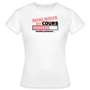 mini nous en cours - T-shirt Femme - blanc - Devant - AI Model Female 172 dark (172cm)