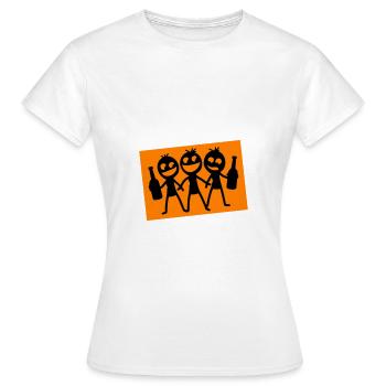 Allumette garçon - T-shirt Femme - blanc - Devant - AI Model Female 172 dark (172cm)