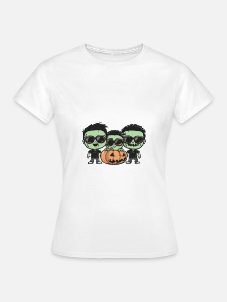 Zombies Halloween Cool - Frauen T-Shirt - Weiß