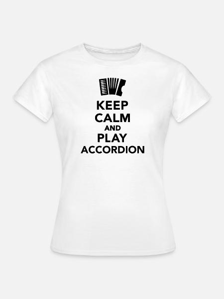 Akkordeon - Frauen T-Shirt - Weiß