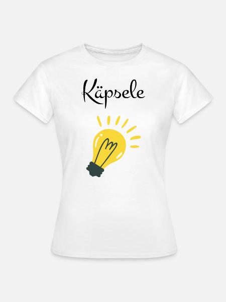Käpsele schwäbisches lustiges Outfit - Frauen T-Shirt - Weiß