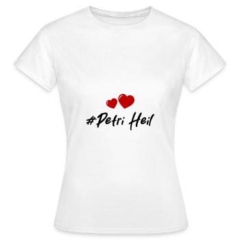 Petri Heil Pêche au cœur - T-shirt Femme - blanc - Devant - AI Model Female 172 dark (172cm)