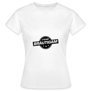 Team Groom Wedding Party Wedding - Women's T-Shirt - white - Front - AI Model Female 172 dark (172cm)