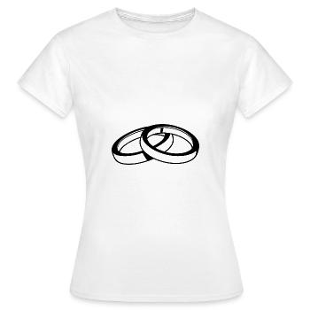 Symbole des alliances - T-shirt Femme - blanc - Devant - AI Model Female 172 dark (172cm)