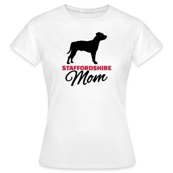 Staffordshire - Frauen T-Shirt - Weiß - Vorne - AI Model Female 172 dark (172cm)