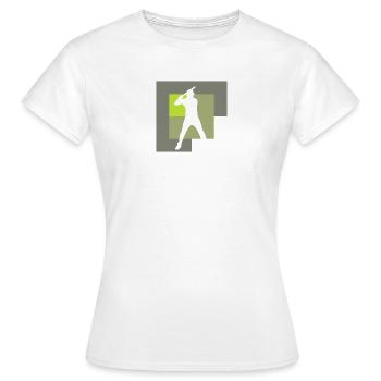 Baseball Baseball Bats Baseballer Batting - T-shirt Femme - blanc - Devant - AI Model Female 172 dark (172cm)