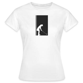 Golf Golfer Golf Course Golf Club - T-shirt Femme - blanc - Devant - AI Model Female 172 dark (172cm)