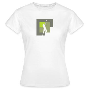 Volleyball Volleyball Player Beach Volleyball - Women's T-Shirt - white - Front - AI Model Female 172 dark (172cm)
