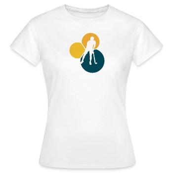 Hockey en salle - T-shirt Femme - blanc - Devant - AI Model Female 172 dark (172cm)