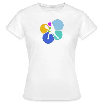 Tennis Backhand Tennis Player - Women's T-Shirt - white - Front - AI Model Female 172 dark (172cm)
