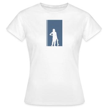 Skateboard Skateboarder Halfpipe - T-shirt Femme - blanc - Devant - AI Model Female 172 dark (172cm)