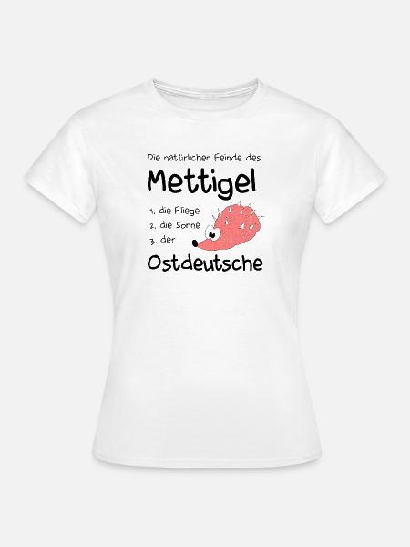 Feinde des Mettigel - Frauen T-Shirt - Weiß
