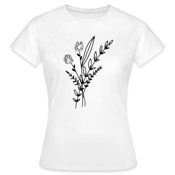 Bouquet - T-shirt Femme - blanc - Devant - AI Model Female 172 dark (172cm)