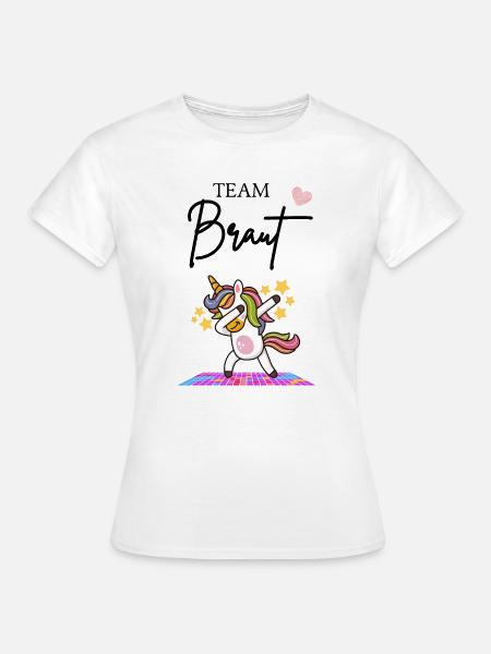 Team Braut - Frauen T-Shirt - Weiß