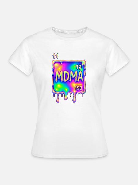 MDMA Design - Frauen T-Shirt - Weiß