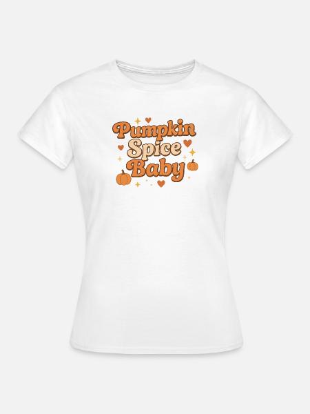 pumpkin spice baby / herbst design - Frauen T-Shirt - Weiß