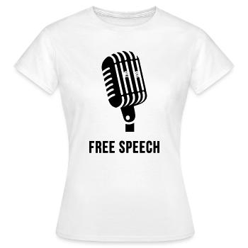 Liberté d'expression - T-shirt Femme - blanc - Devant - AI Model Female 172 dark (172cm)
