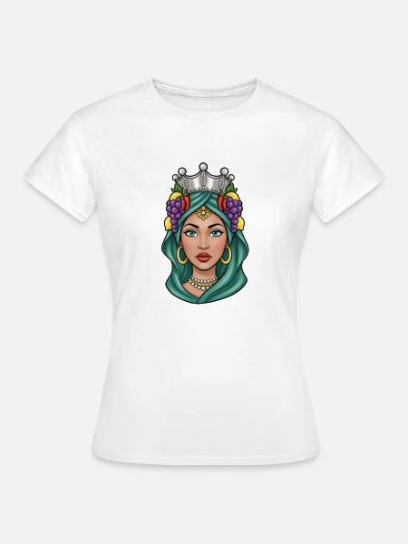 Sizilien Moors Oberhauptfrau Sizilien - Frauen T-Shirt - Weiß