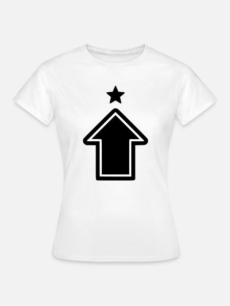 Pfeil Aufstieg Symbol - Frauen T-Shirt - Weiß