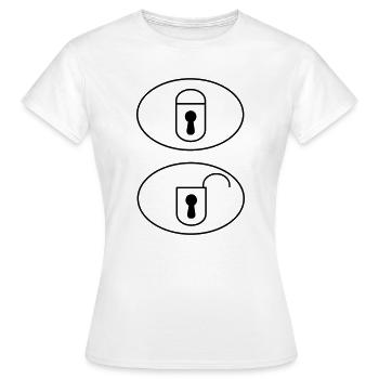 Car Remote Control Buttons - Women's T-Shirt - white - Front - AI Model Female 172 dark (172cm)