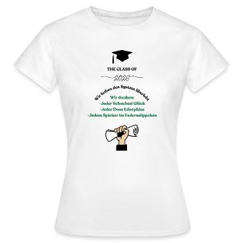 Schulabschluss Design 2026 - Frauen T-Shirt - Weiß - Vorne - AI Model Female 172 dark (172cm)