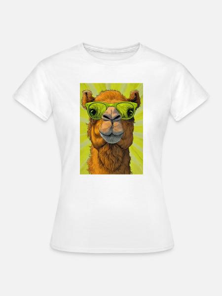 Kamel - Frauen T-Shirt - Weiß