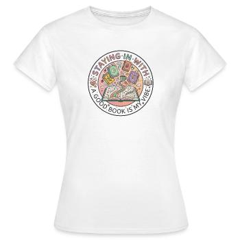 Books - Women's T-Shirt - white - Front - AI Model Female 172 dark (172cm)