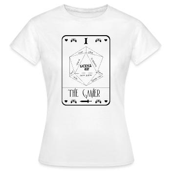 The Gamer - Women's T-Shirt - white - Front - AI Model Female 172 dark (172cm)