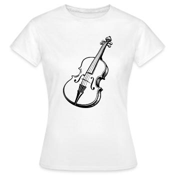 cello - Women's T-Shirt - white - Front - AI Model Female 172 dark (172cm)