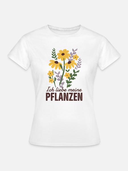 Pflanzen Liebe - Frauen T-Shirt - Weiß