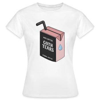 100% Bitter Goth Tears Box - Women's T-Shirt - white - Front - AI Model Female 172 dark (172cm)
